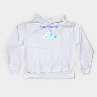 Mountain and snow Peak Performer Kids Hoodie